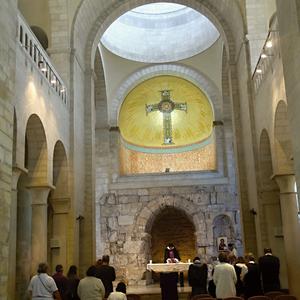 305. Mše v kapli kláštera Sester Siónských, Via Dolorosa