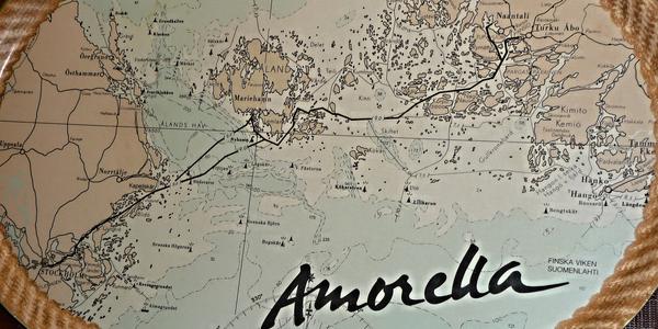 02. Trasa plavby trajektu Amorella