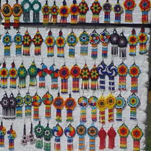 060. Korálkové náušnice, Cholula
