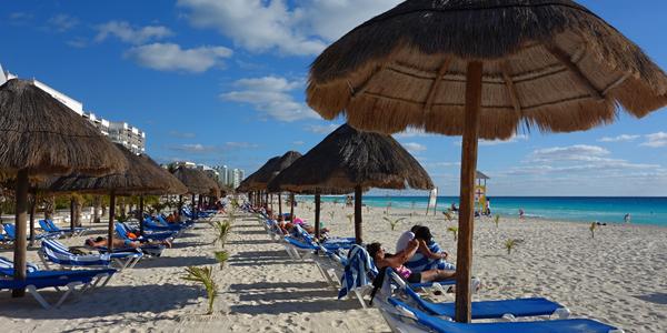 284. Cancún, hotel Flamingo, pláž