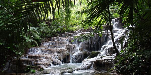 010. Travertinové kaskády, Palenque