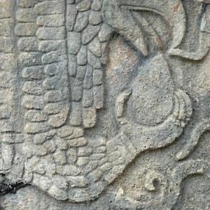 264. Orel požírající lidské srdce, Chichen Itza