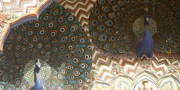 143. Jaipur, městský palác, detail výzdoby