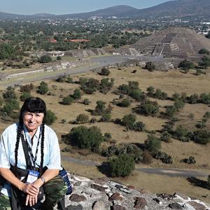 044. Na pyramidě Slunce, Teotihuacán
