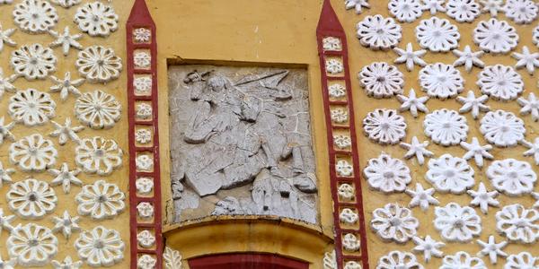 107. San Cristobal de las Casas, detail fasády