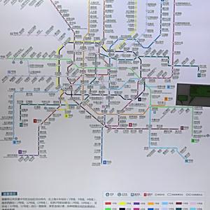 198. Šanghaj, plánek metra