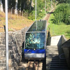 014 Bergen, lanovka na vyhlídku