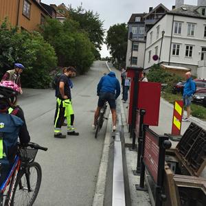 142 Trondheim, výtah pro cyklisty