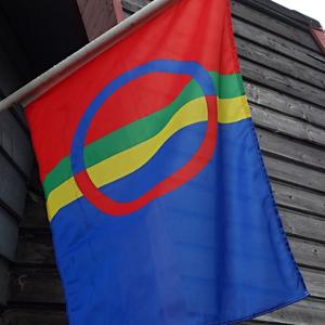 117-Jukkasjarvi, laponská vlajka