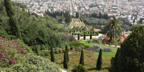 005-Haifa, Baháistické zahrady