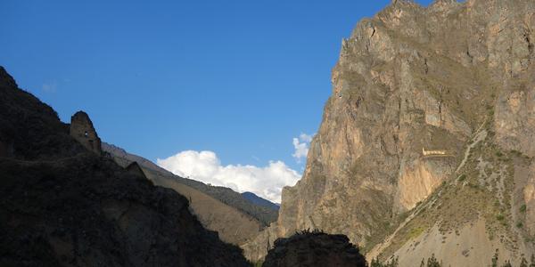 074. Ollantaytambo, těsně po západu slunce