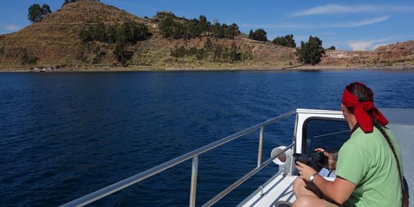 201. Titicaca, Taquile, odplouváme
