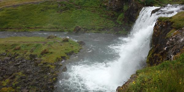 056-Reykjanes, vodopád pod Kirkjufell