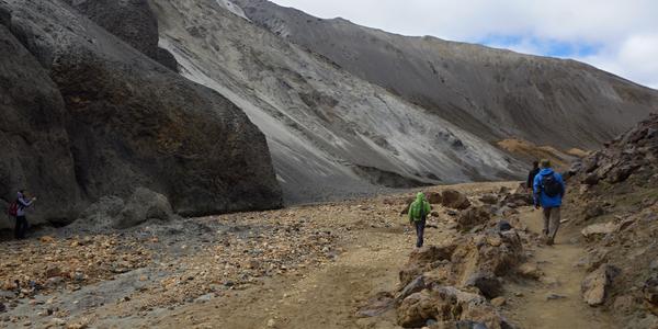 120-Landmannalaugar, cesta k Hořící hoře