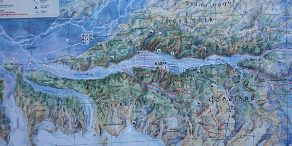 154-Thorsmork, mapa oblasti