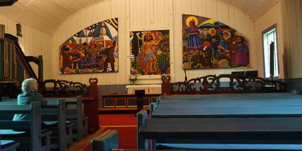 126. Jukkasjarvi, v kostele