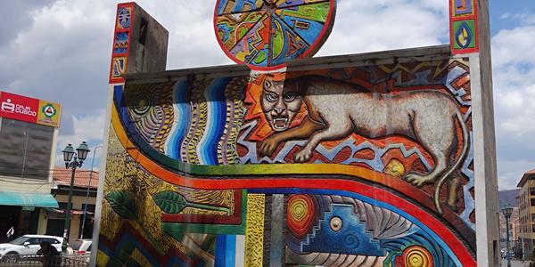 041. Lima Miraflores, zadní strana kašny