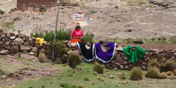 192. Titicaca, Taquile, velké prádlo