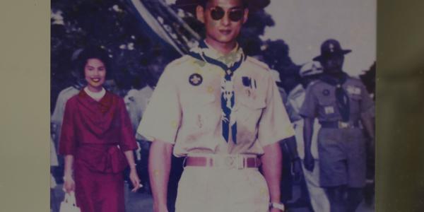 166. Bang Pa Inn, Ráma IX., Bhumibol jako skaut