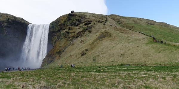 19-Vodopád Skógafoss