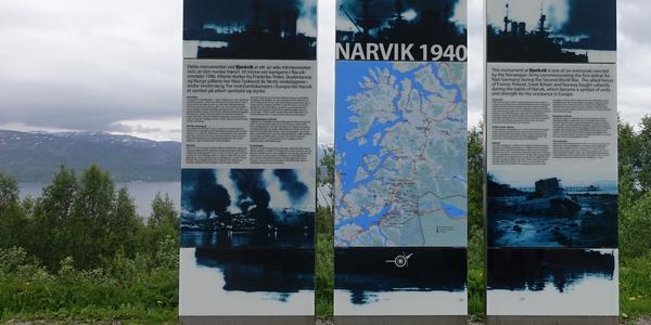 49. Bjerkvik, připomínka války