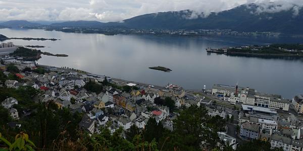019 Alesund z vyhlídky