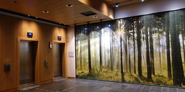 04 Hamar, interiér hotelu Wood