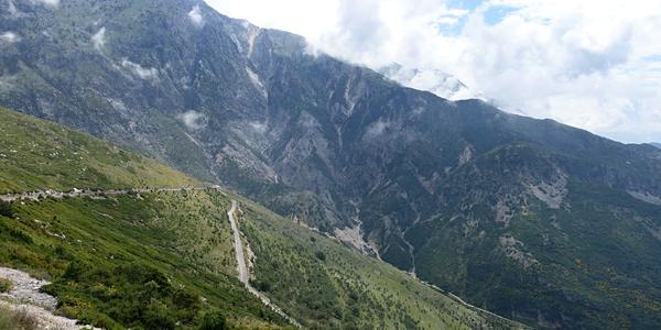 136a NP Llogara, vyhlídka za sedlem