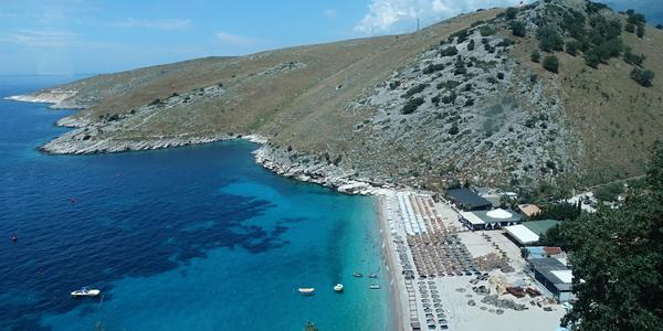 153 Porto Palermo, pláž v Dhermi
