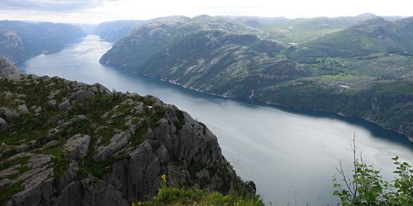 043-Preikestolen, pohled na Lysefjord