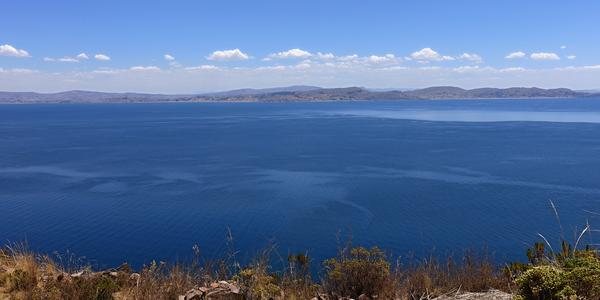 120-Ostrov Taquile, s vyhlídkou na jezero Titicaca
