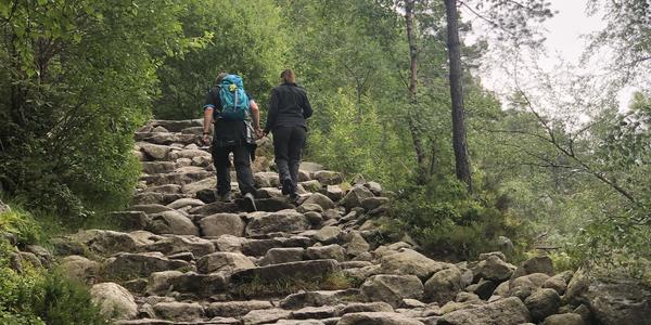 157-Preikestolen, část přístupové cesty