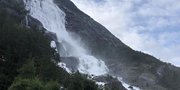 039-Fjaera, vodopád Langfoss