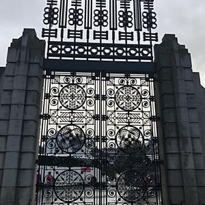155-Oslo, Vigelandův park vpodvečer