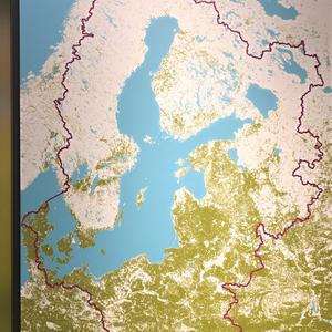 047-Stockholm, mapa Baltu se zemědělsky využívanými oblastmi